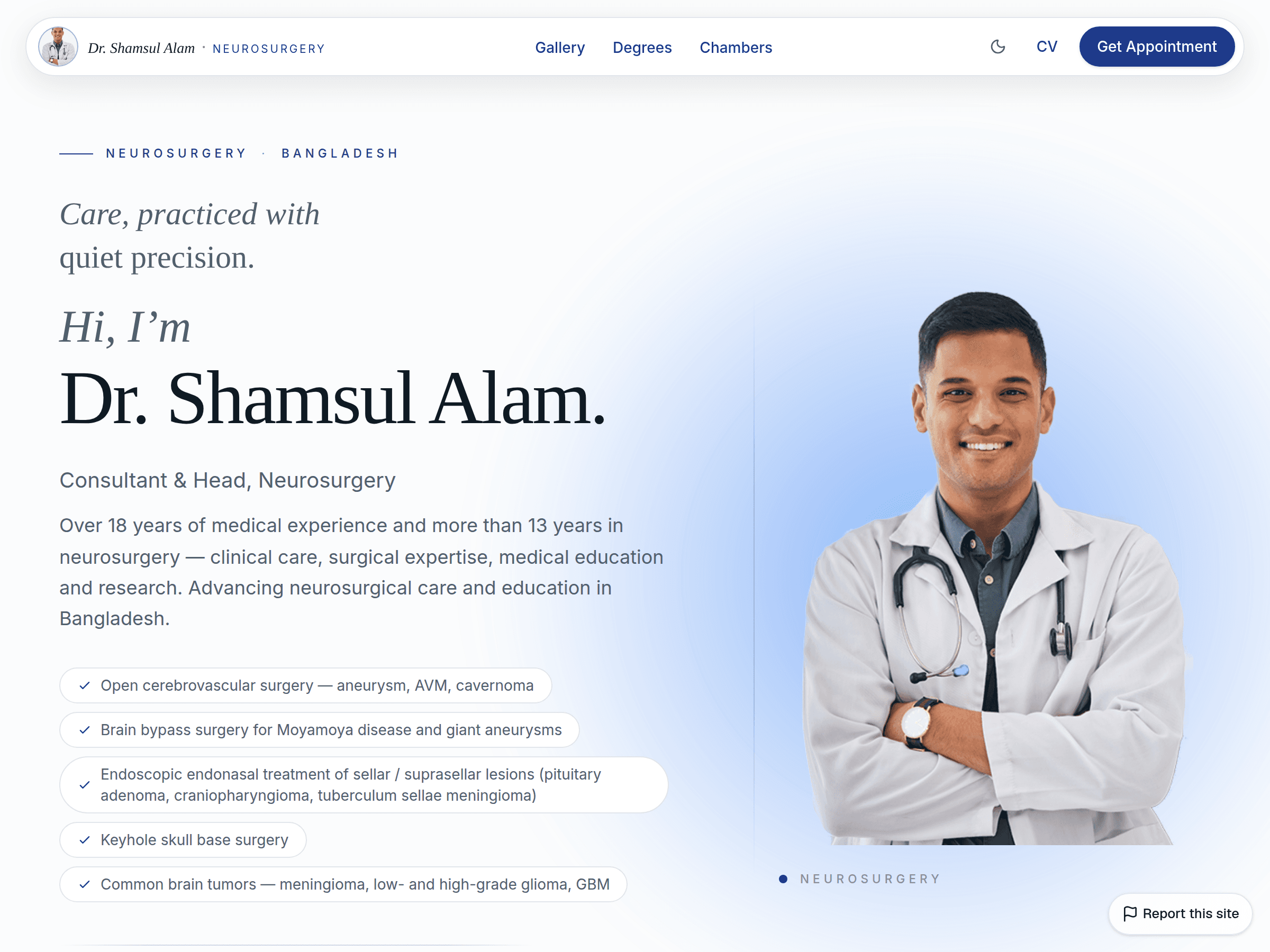 doctor-clinic template preview